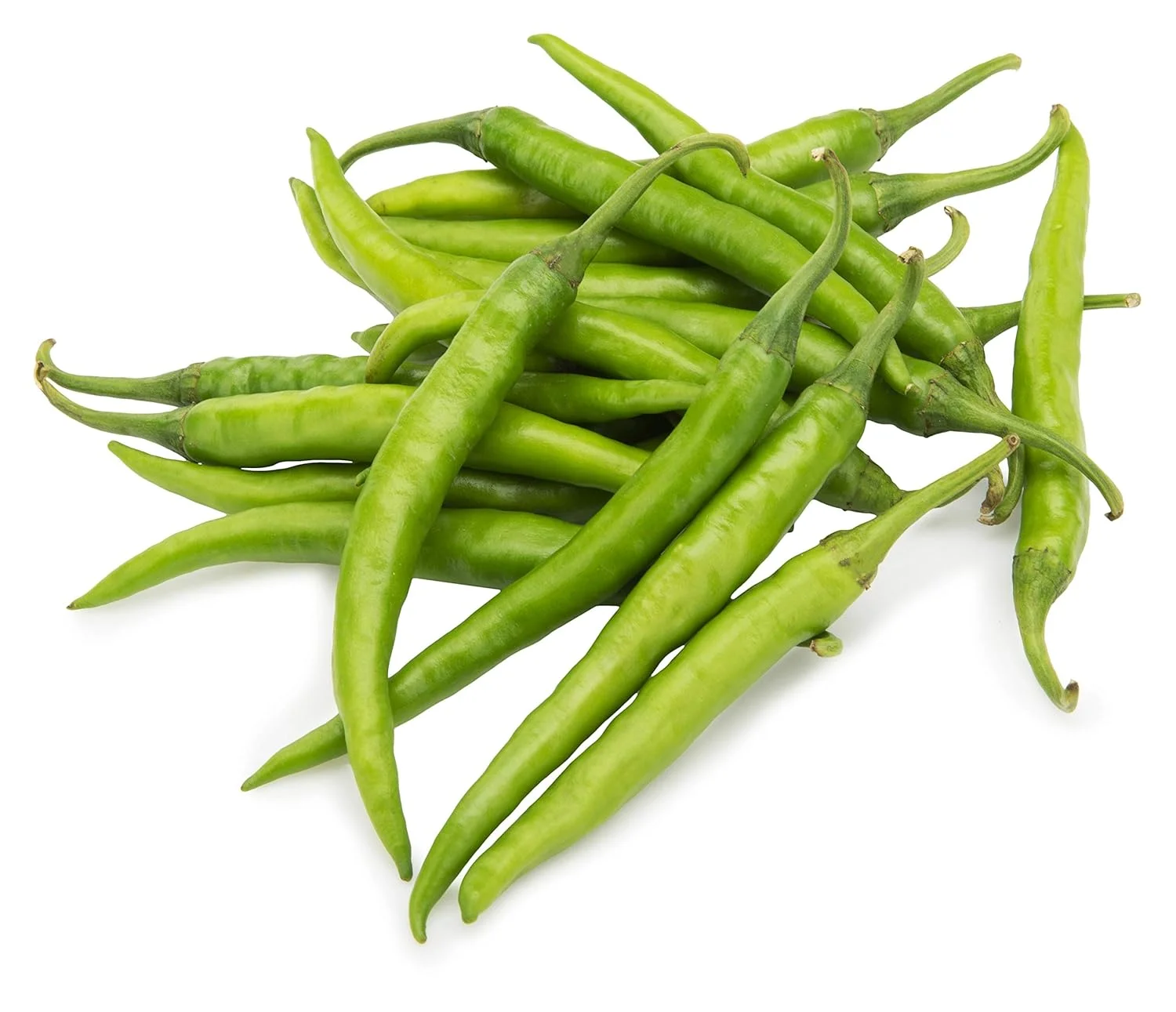Fresh green chillies